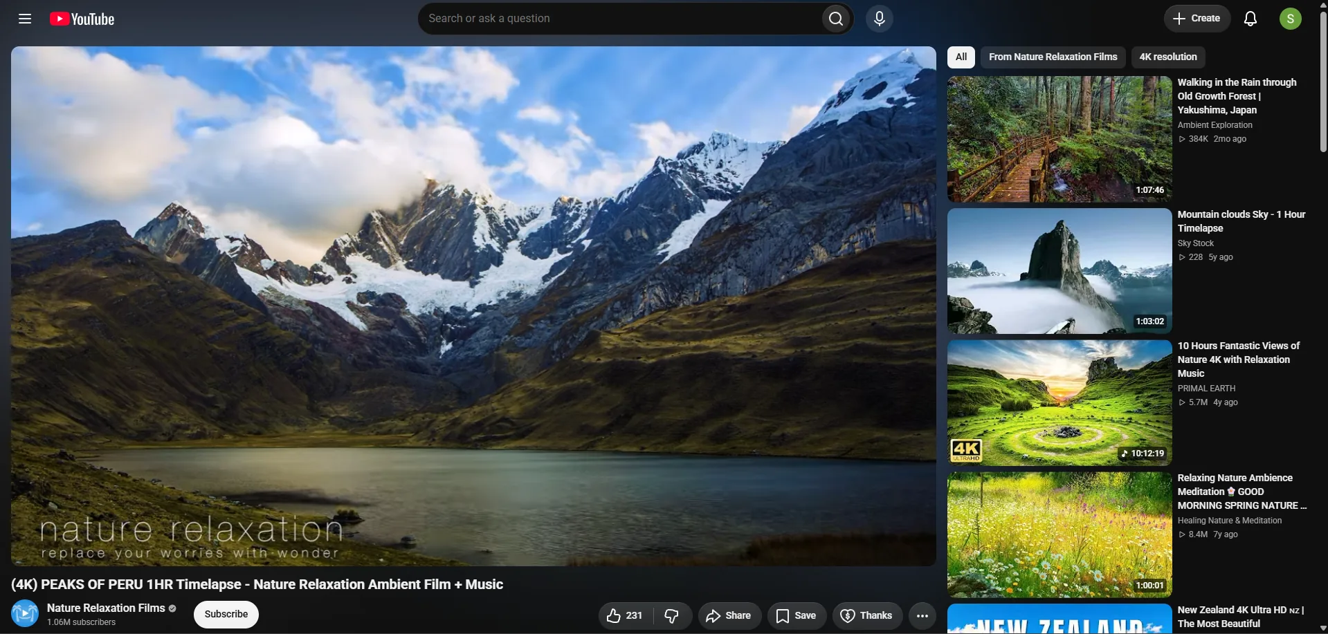 Default YouTube video watch page with full sidebar, comments, and recommended videos